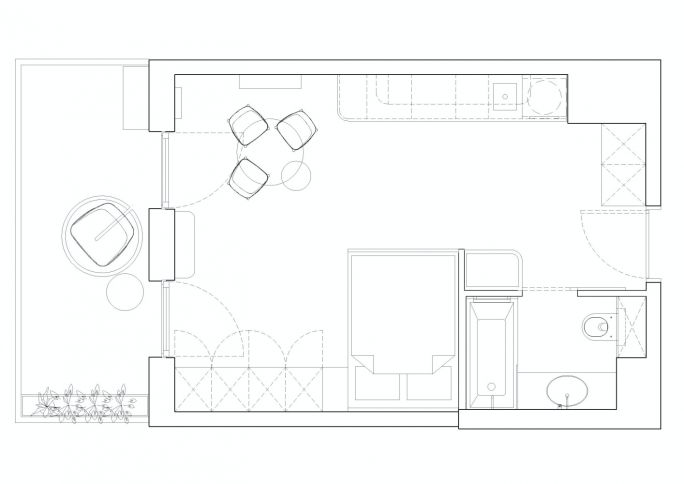 mieszkanie 27 m2 plan