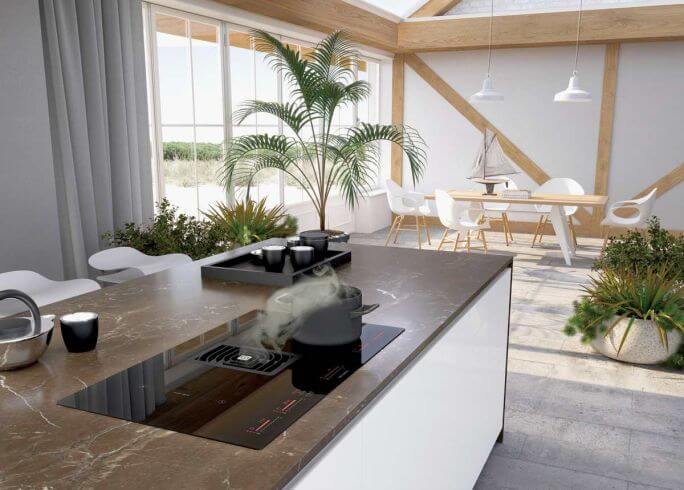 blat kuchenny na wyspie kuchennej