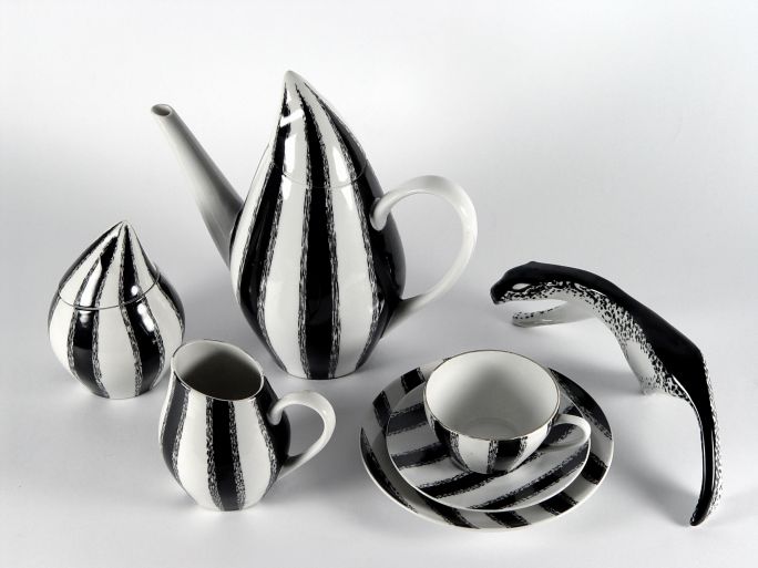 wystawa porcelany ZP Bogucice ze zbiorów Muzeum w Gliwicach