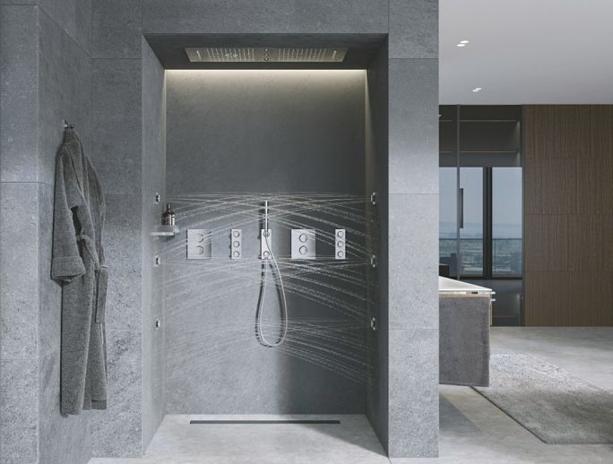 łazienka spa z pysznicem