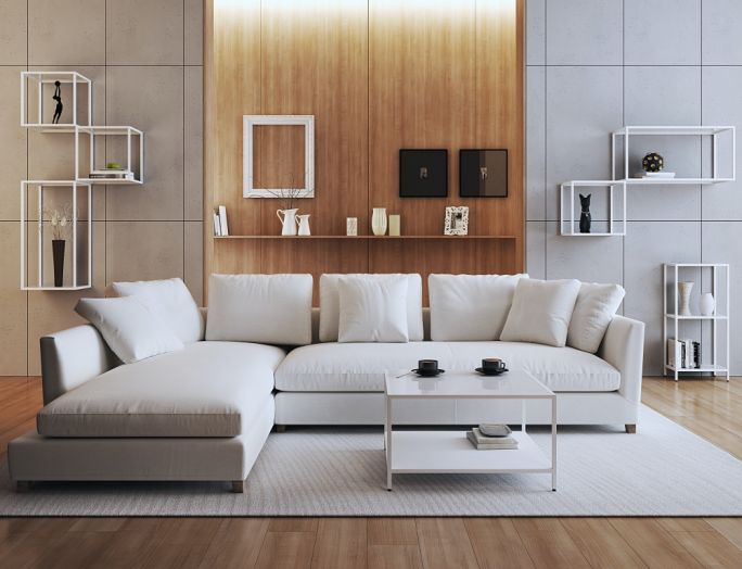 moduły IQube Zobal jako dekoracyjne półki