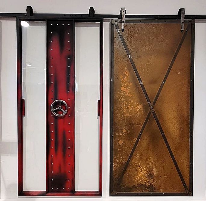 drzwi w stylu industrialnym