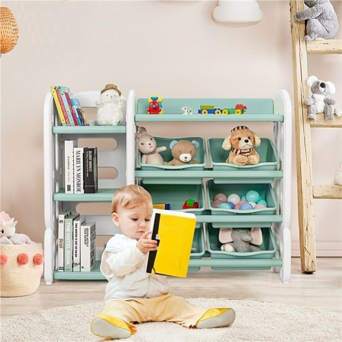 regał organizer na zabawki dla dzieci