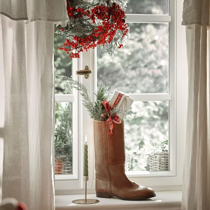 dekoracje świąteczne na okna i drzwi