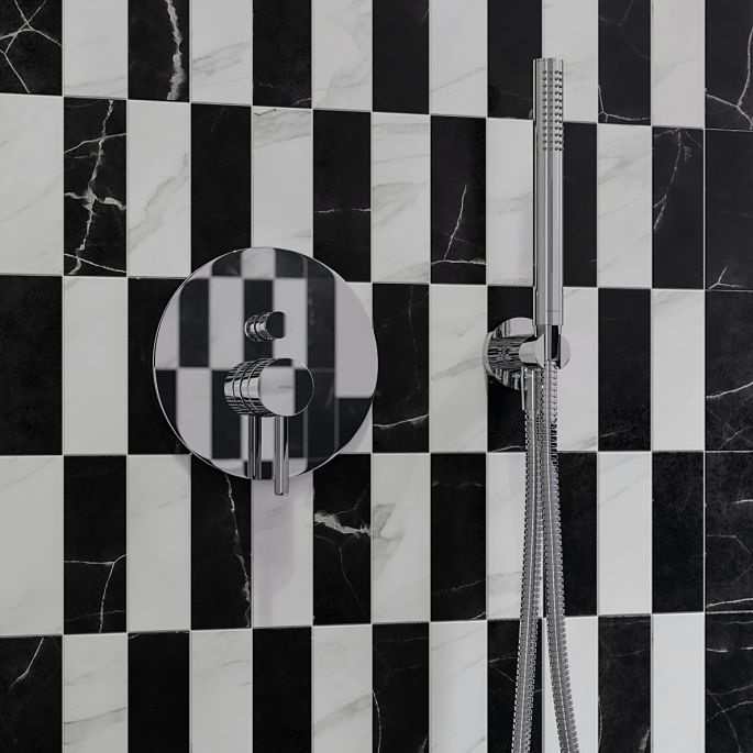 łazienka w stylu maximalist bauhaus