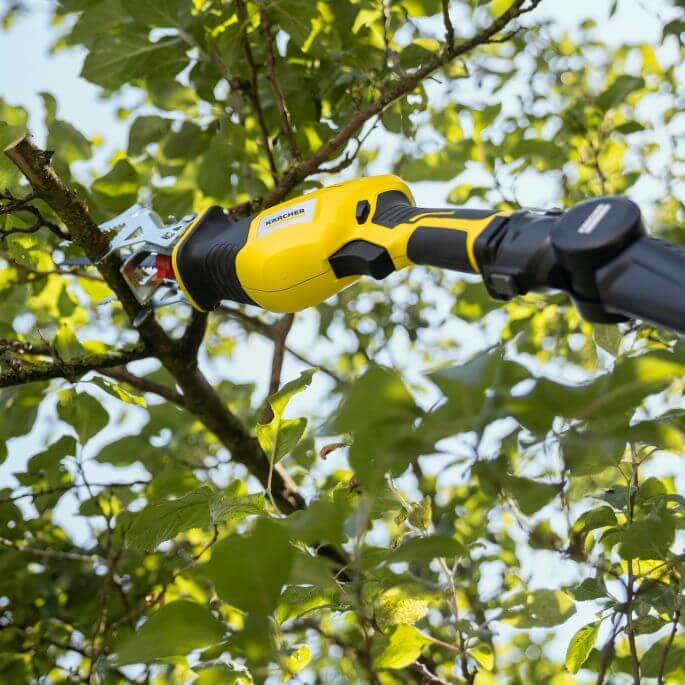 akumulatorowe nożyce do gałęzi karcher