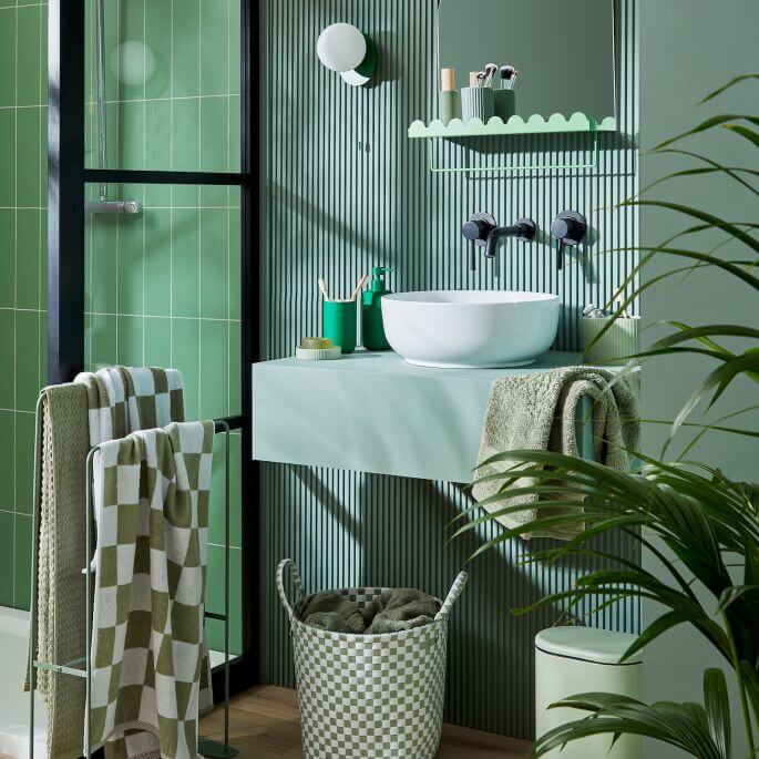 łazienka w stylu modern organic