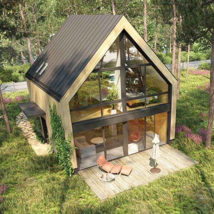 nowoczesne domy z drewna