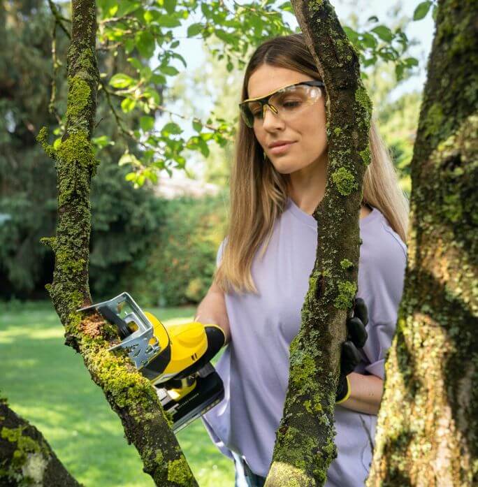 akumulatorowe nożyce do gałęzi kärcher