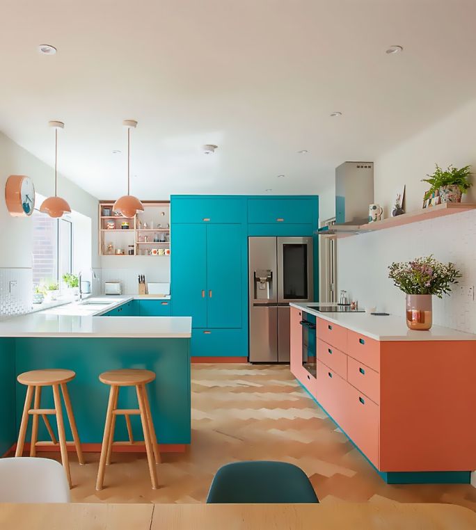 modne kolory kuchni 2024