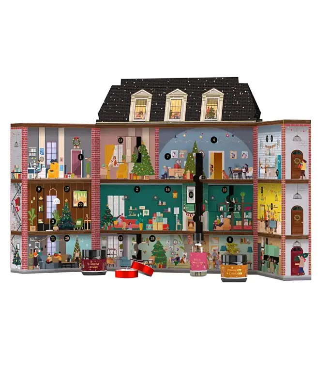 kalendarz adwentowy ze świecami