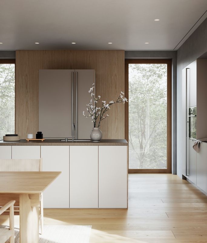 kuchnia kaszmirowa z drewnem