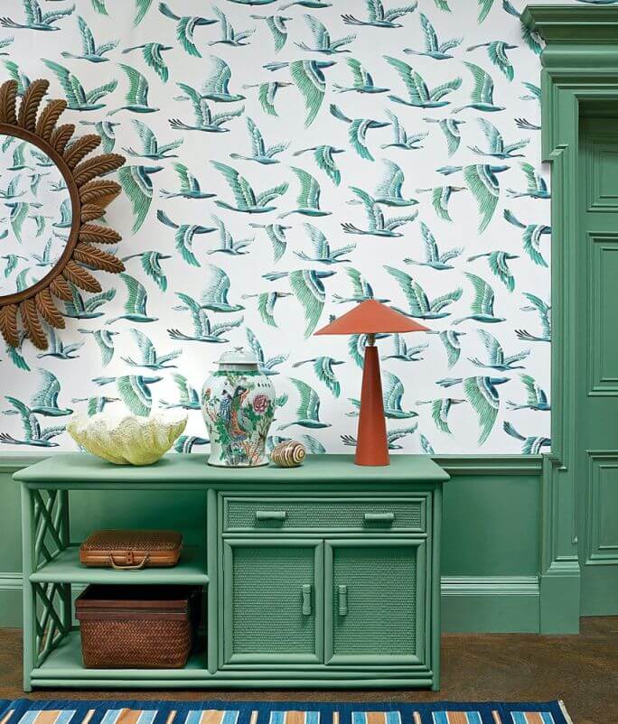 pomysł na ścianę nad komodą