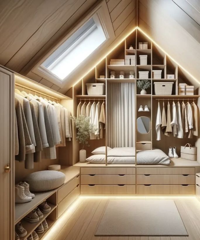 garderoba na poddaszu