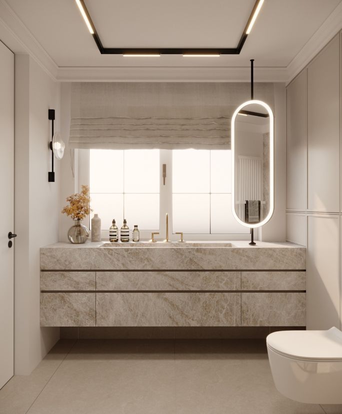 matowa łazienka aranżacje