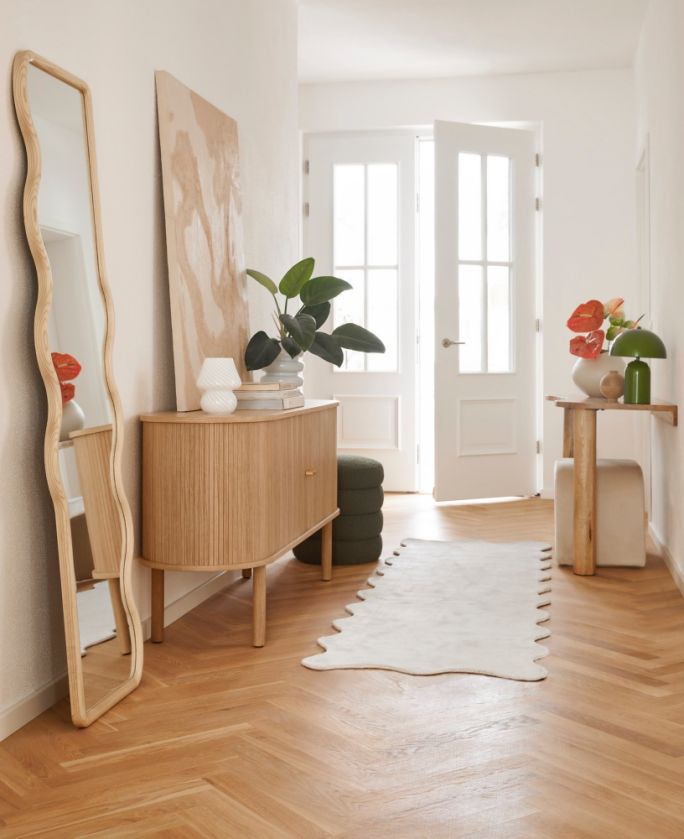 lustro dekoracyjne o nieregularnym organicznym kształcie