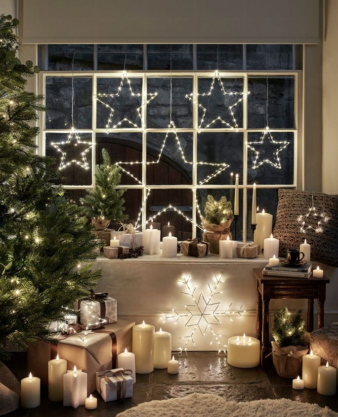 dekoracje świąteczne okna