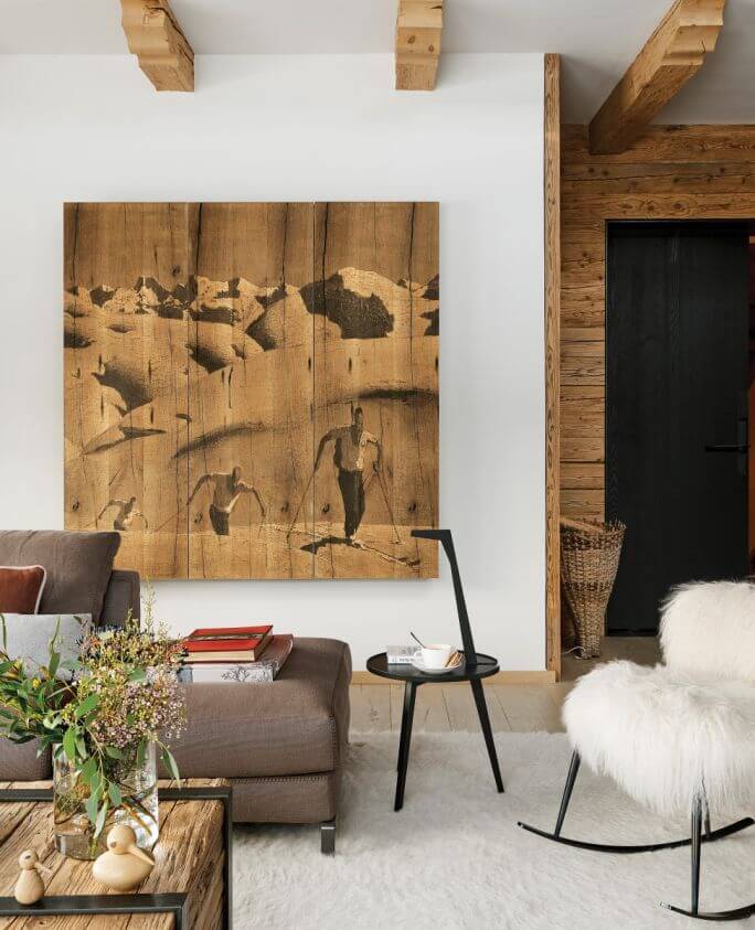 wnętrza w stylu chalet