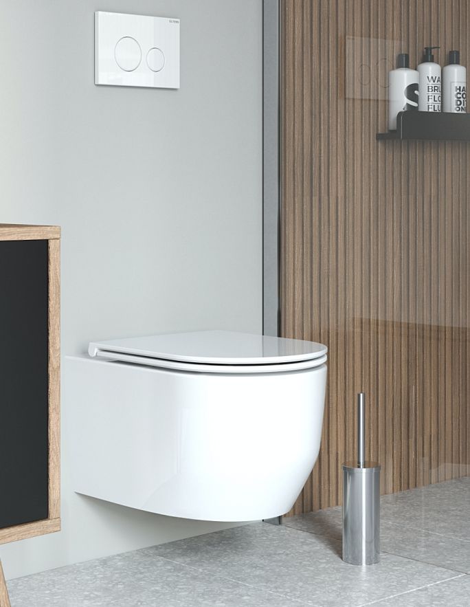 bezkołnierzowa miska wc