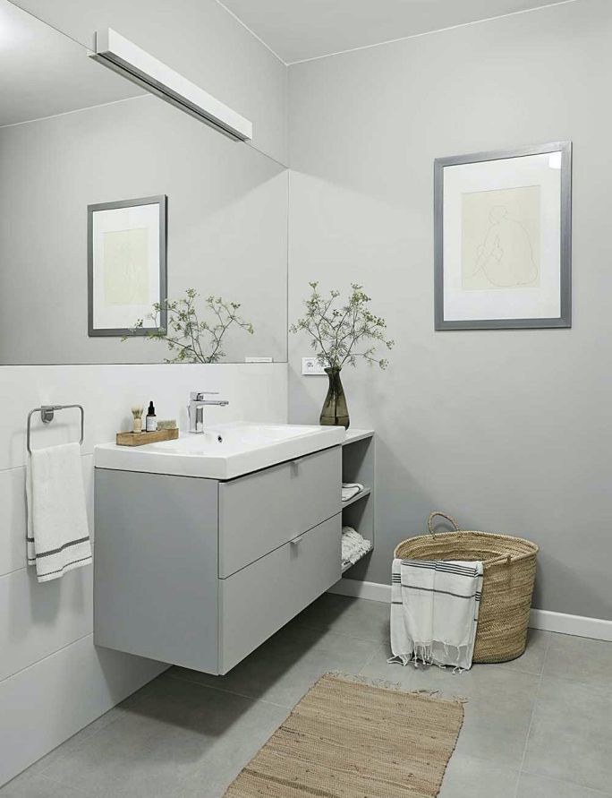 mała łazienka w stylu skandynawskim