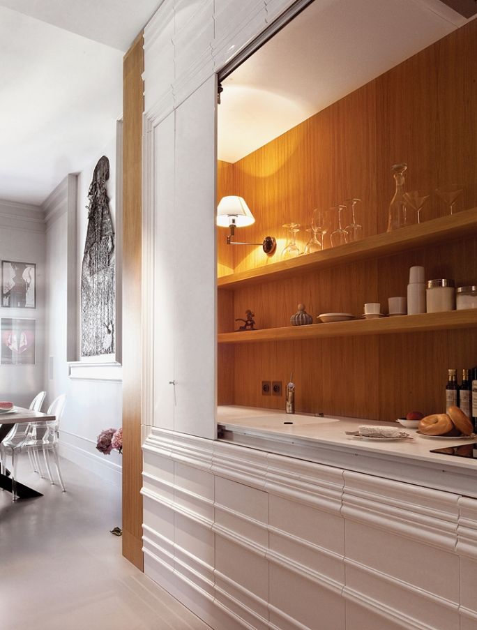 mała kuchnia w szafie