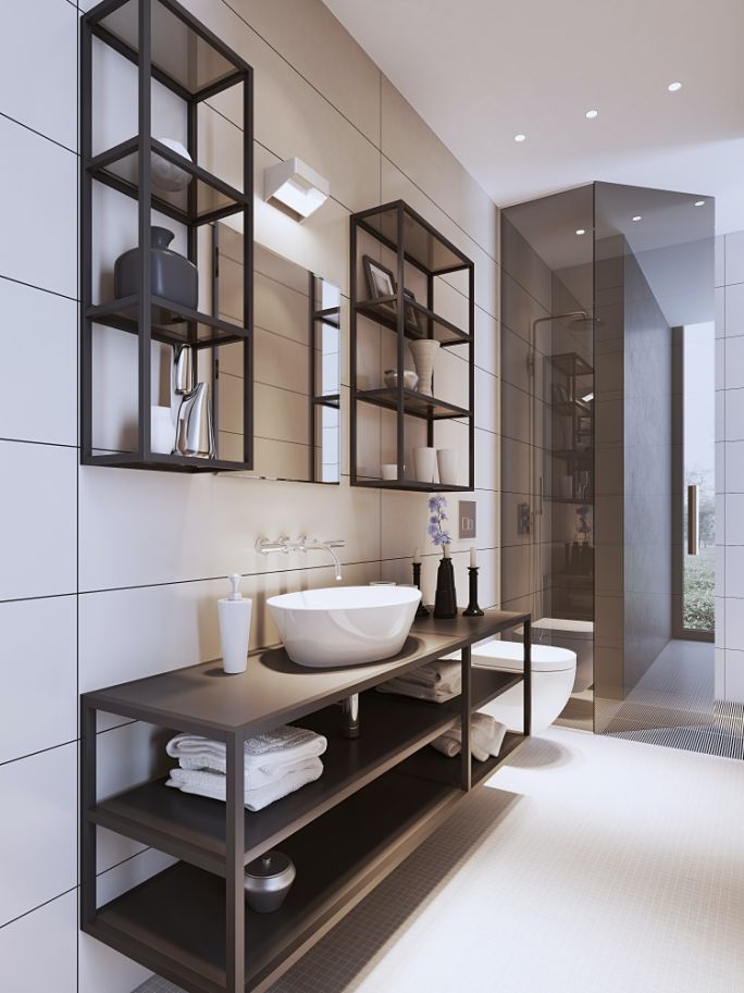 zastosowanie modułów IQube w łazience