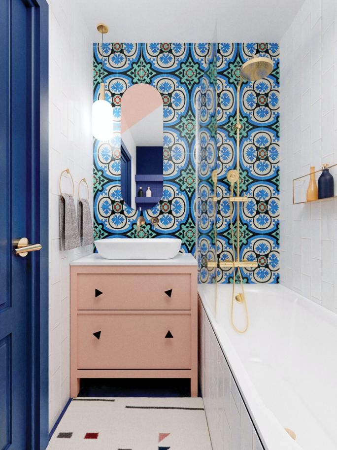 mała łazienka w stylu spa