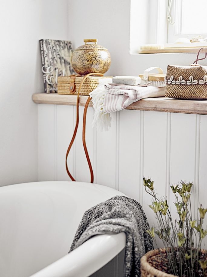 łazienka w stylu naturalnym