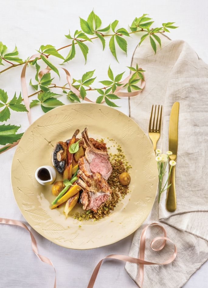 pieczony comber danie główne na randkę w domu