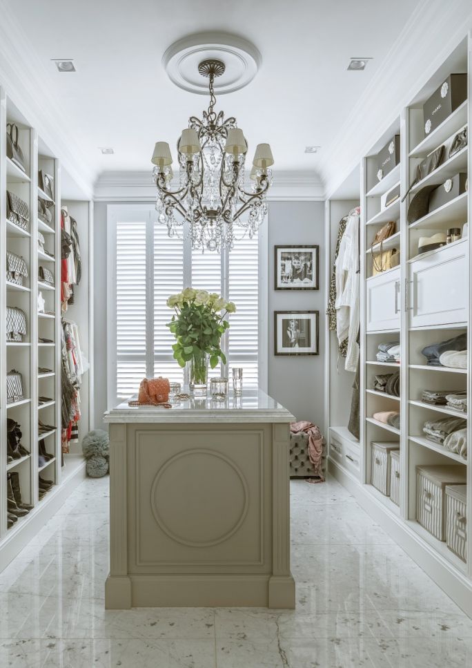 wnętrza w stylu nowojorskim garderoba