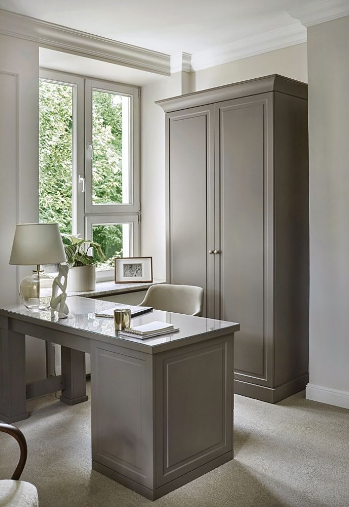 domowy gabinet w stylu modern classic