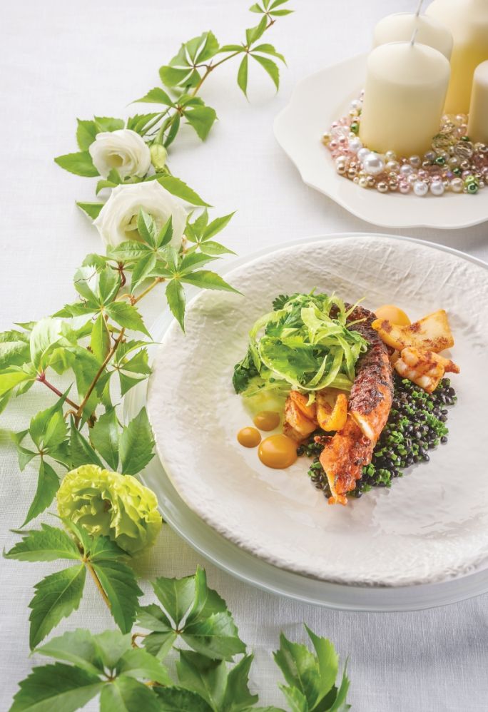 ośmiornica z krewetkami na romantyczną kolację dla dwojga