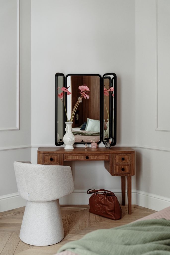 sypialnia w stylowej kamienicy