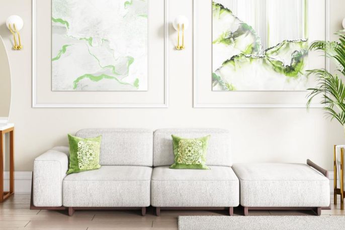 białe meble do salonu sofa nowoczesna