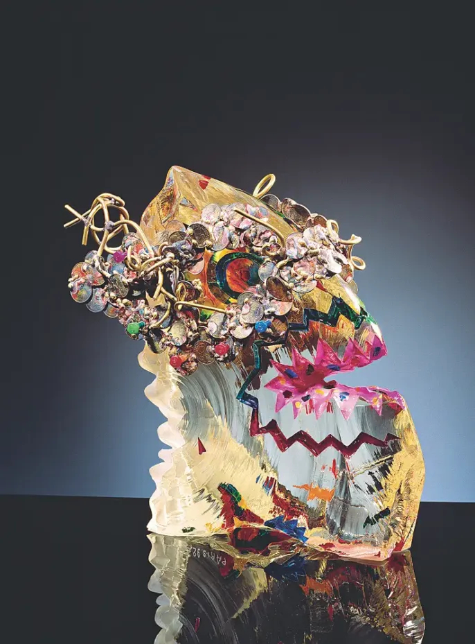 Czesław Zuber szklane rzeźby