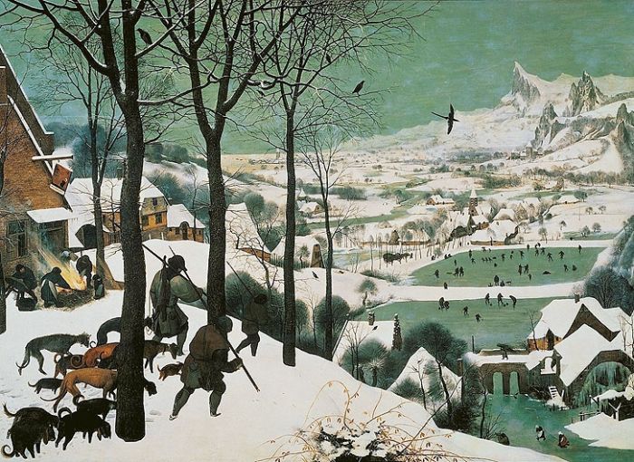 Pieter Bruegel, śnieg na obrazach