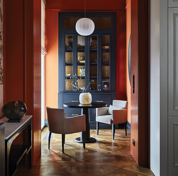 kolor czerwony we wnętrzach