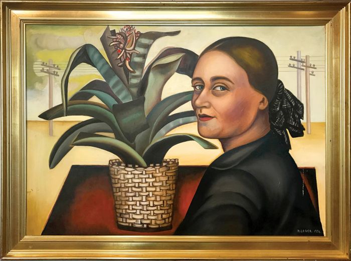 Nadia Léger, Autoportret , 1956 r. Malarstwo Nadii Léger