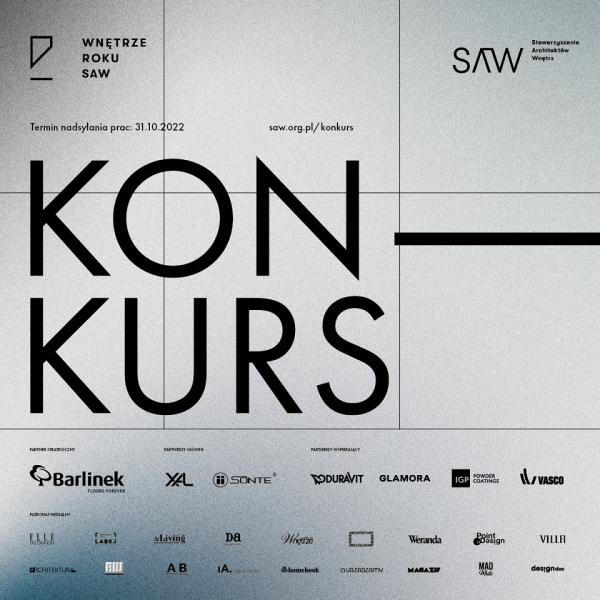 II edycja konkursu wnętrze roku SAW