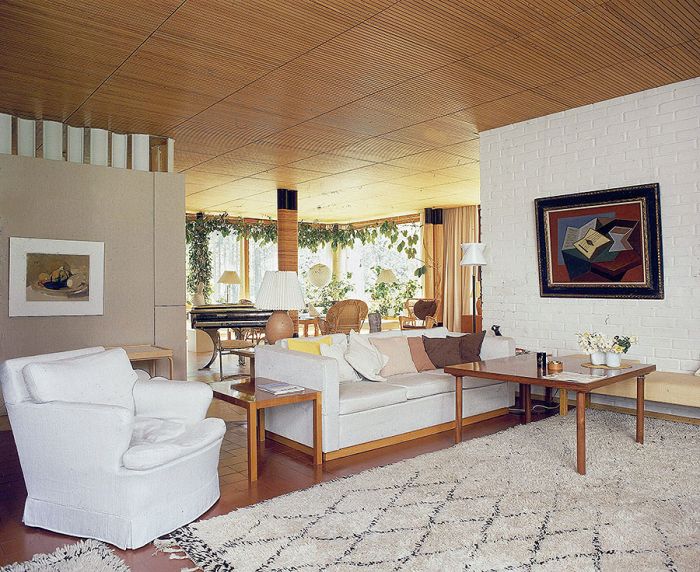 Alvar Aalto wypełnił dom pomysłami, które chodziły mu po głowie, ale nie miał okazji wcielić ich w życie.
