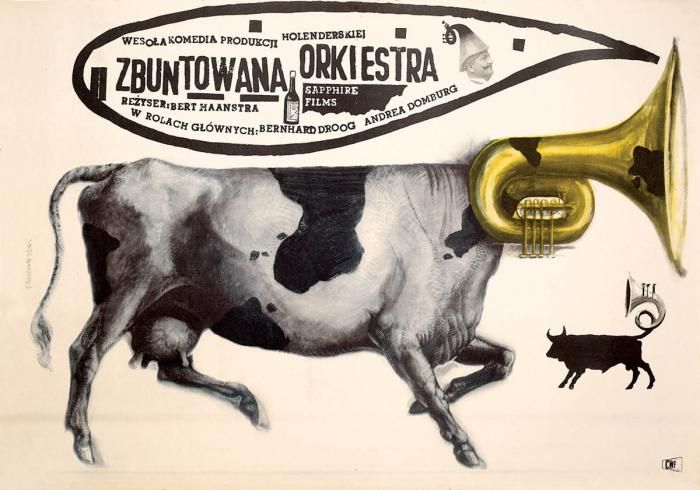 Franciszek Starowieyski Plakat do filmu Zbuntowana orkiestra , 1960 r., MUZEUM ŚLĄSKIE W KATOWICACH
