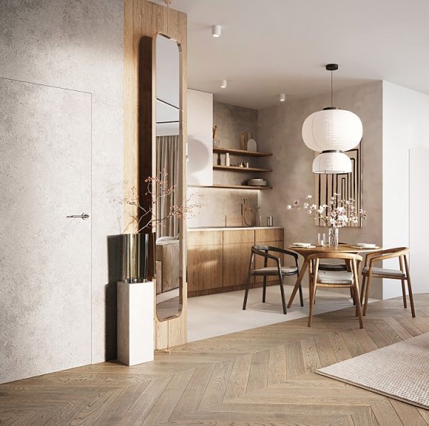 jak urządzić mieszkanie w stylu japandi