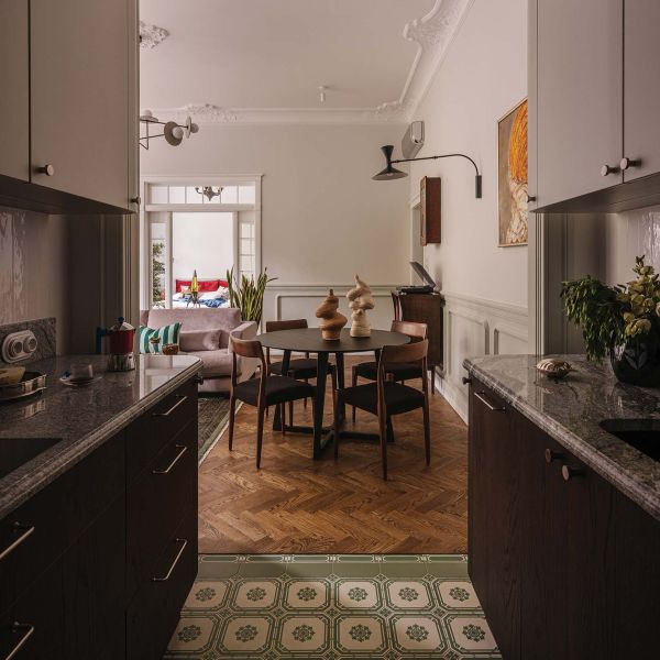 przedwojenny szyk w mieszkaniu w kamienicy