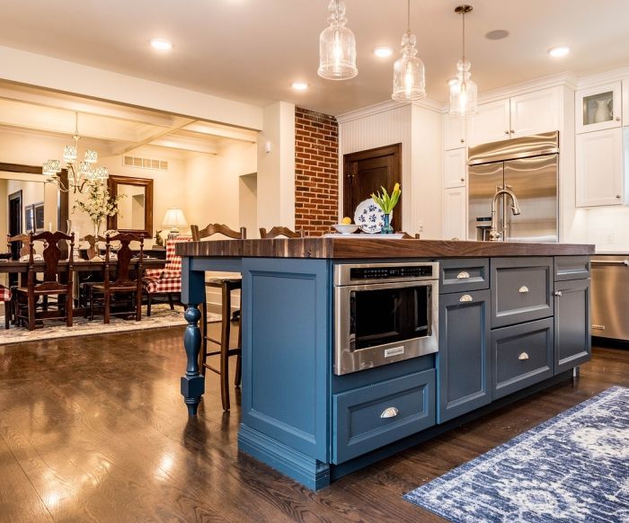 aranżacja salonu z kuchnią