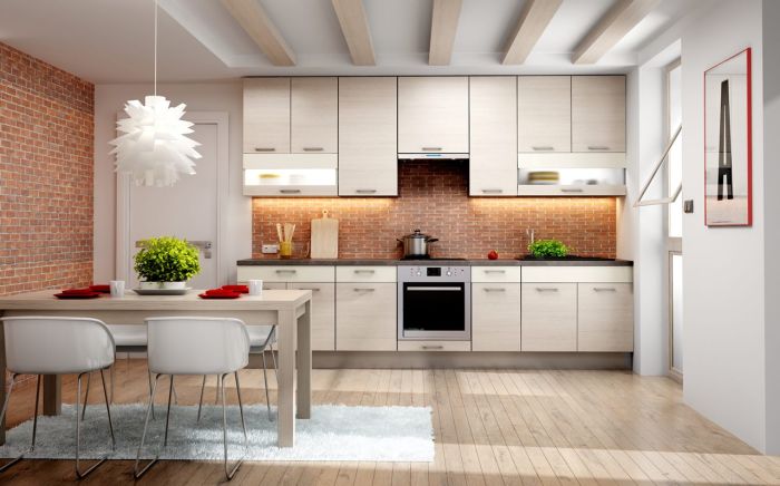 Ściana nad blatem w kuchni - 5 pomysłów na aranżację