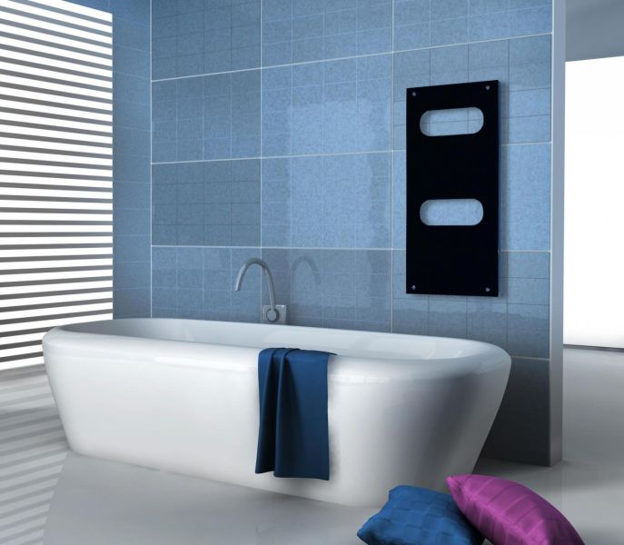 Szklany grzejnik dekoracyjny do pokoju i łazienki