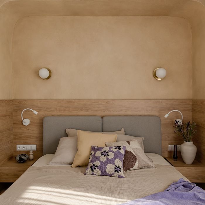 jasne 65-metrowe mieszkanie z naturalnymi materiałami