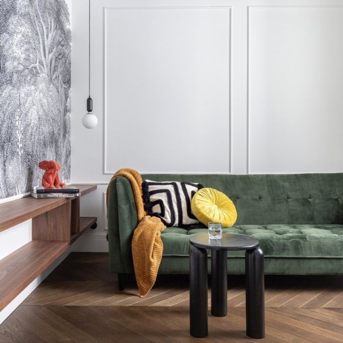 mieszkanie w kamienicy w pastelowych kolorach