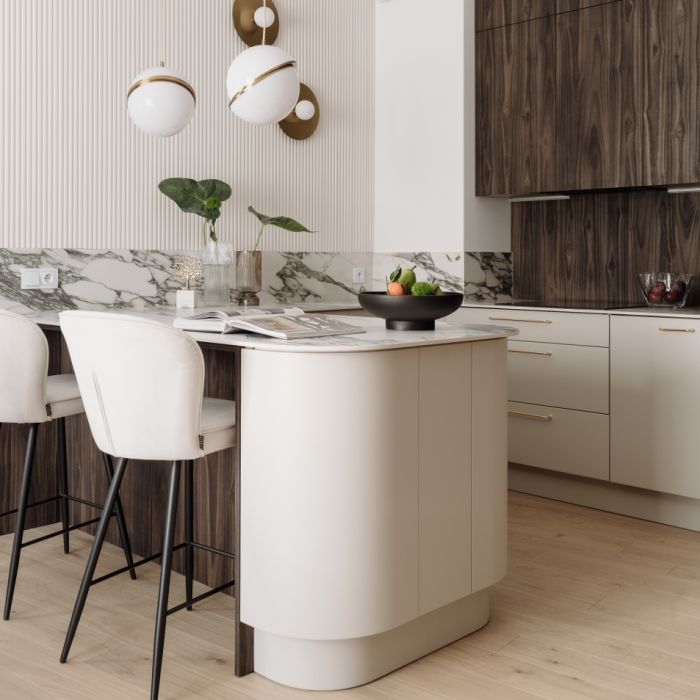 beżowy total look ekskluzywny i ponadczasowy projekt mieszkania w gdyni