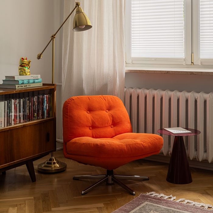 modernistyczne wnętrze urządzone w stylu vintage